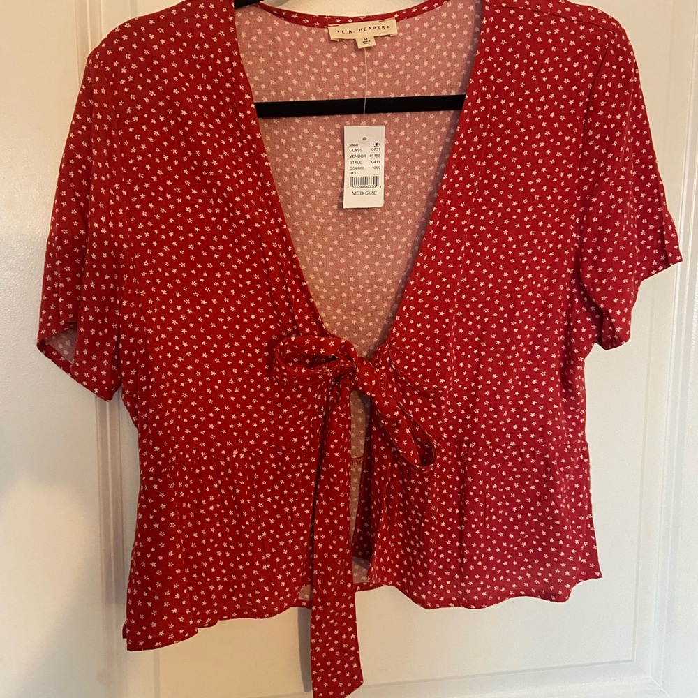 Red Crop Top